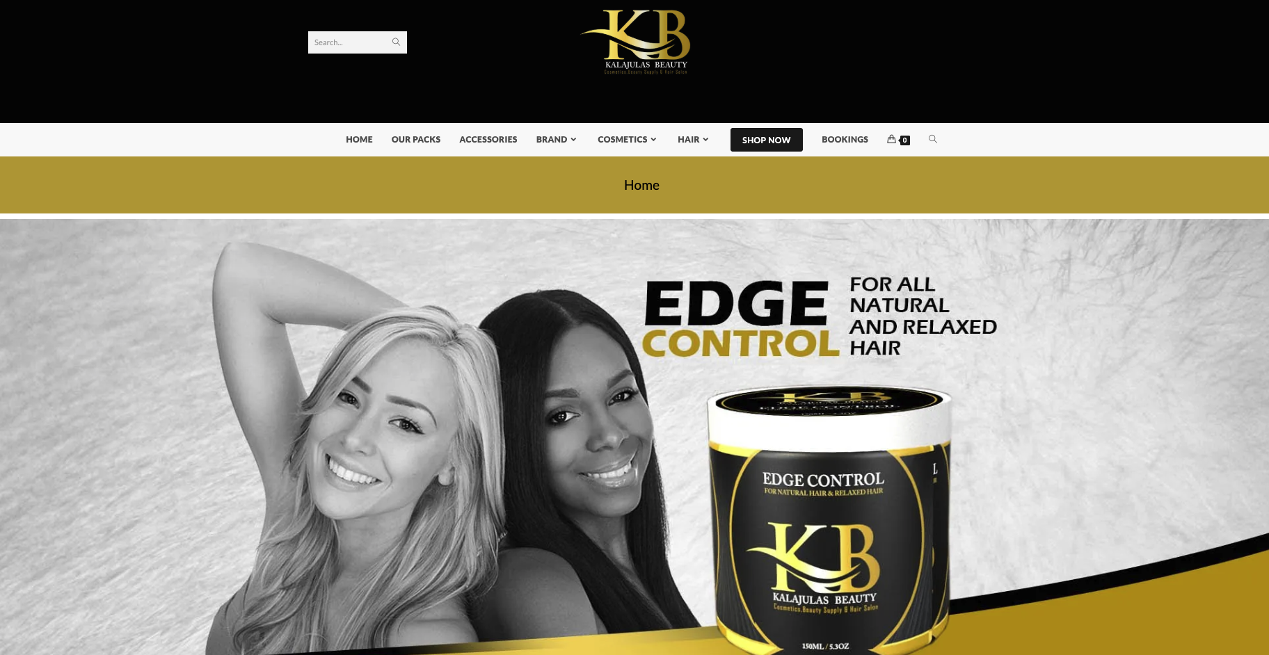 Kalajula's Beauty - E-Commerce & Booking Platform