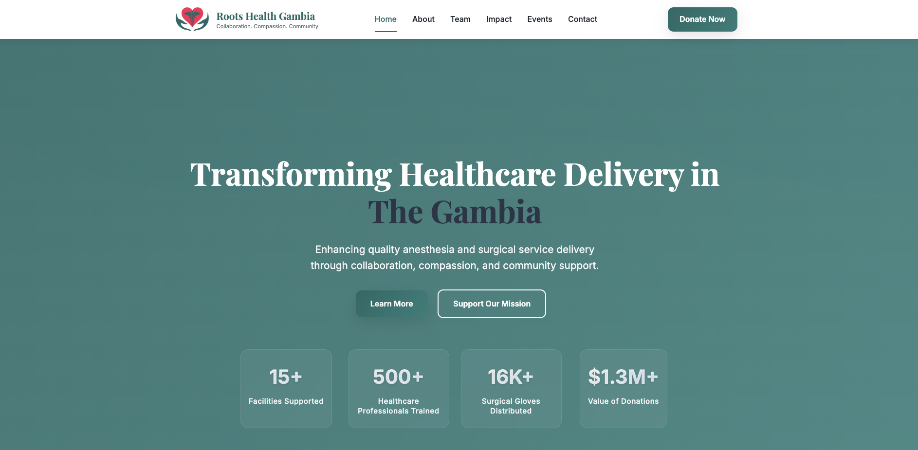 Roots Health Gambia - Healthcare NGO Platform